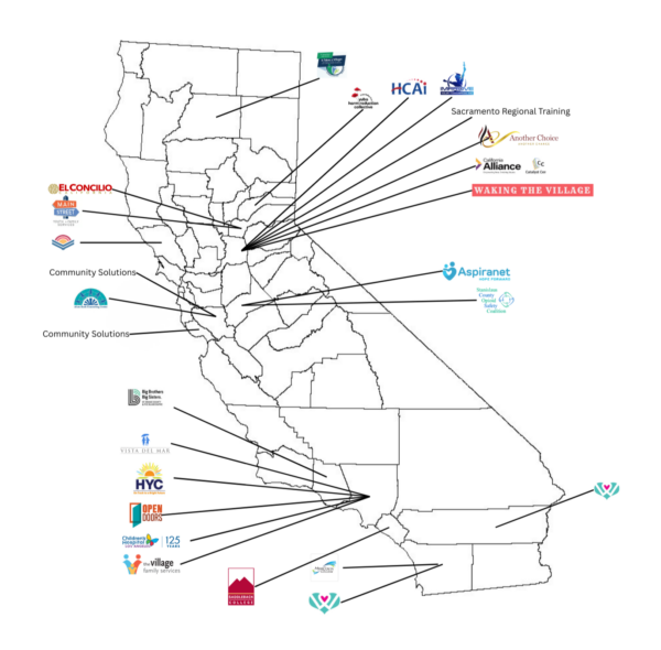 Open Doors Completed Trainings for 2025 Map